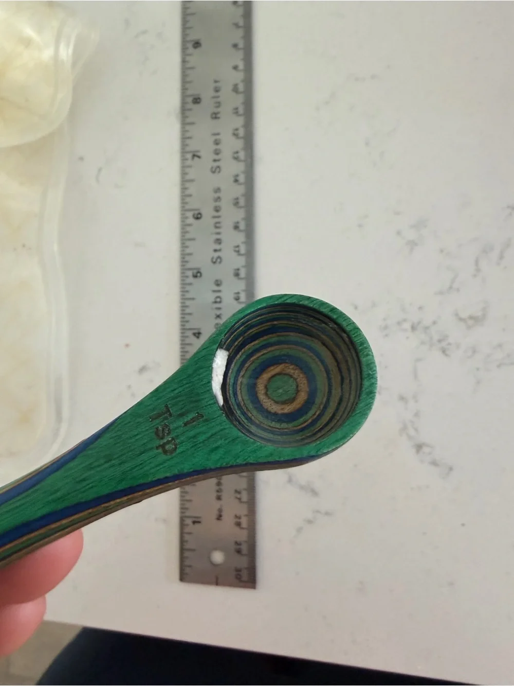Wooden Tablespoon and Teaspoon Measurer